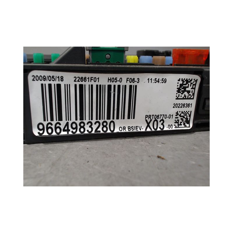 BOITIER GESTION HABITACLE CITROEN C3