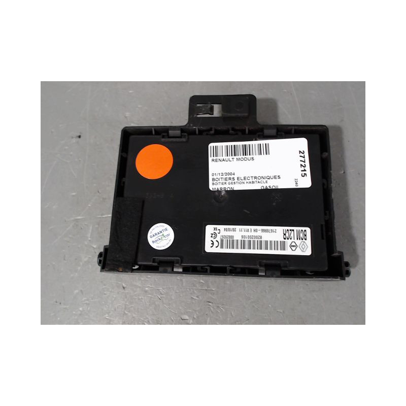 BOITIER GESTION HABITACLE RENAULT MODUS
