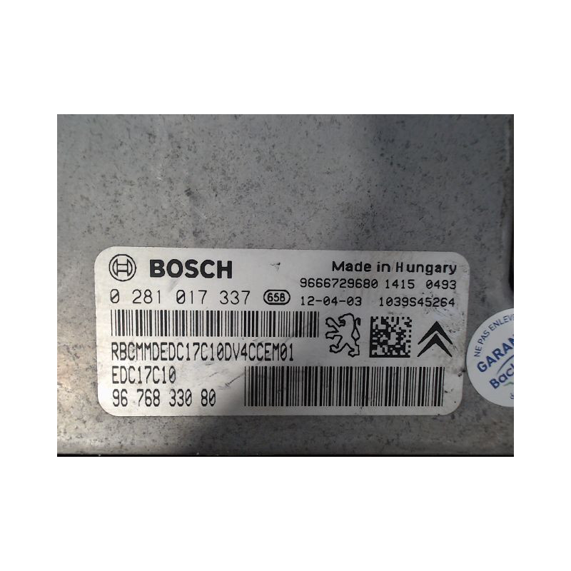 CALCULATEUR MOTEUR CITROEN C3