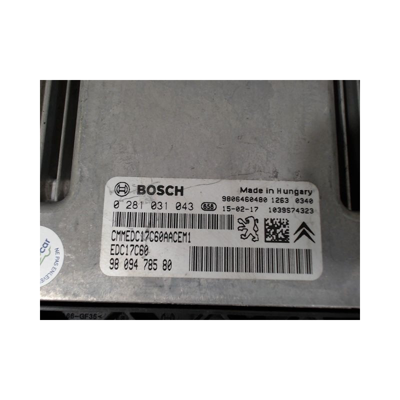 CALCULATEUR MOTEUR PEUGEOT 3008