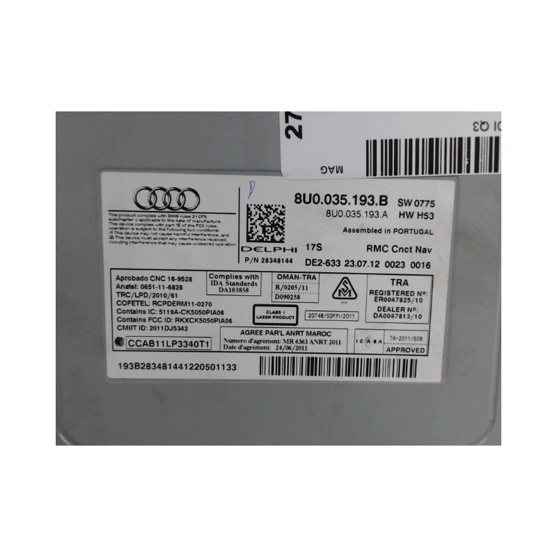 AUTORADIO AUDI Q3