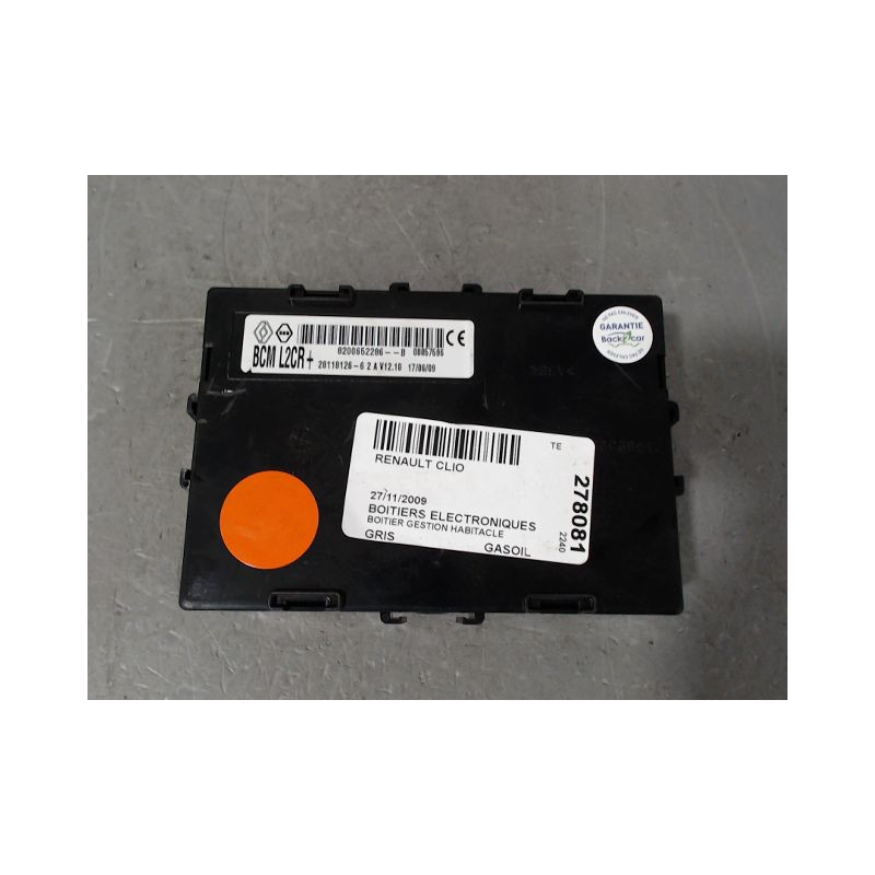 BOITIER GESTION HABITACLE RENAULT CLIO