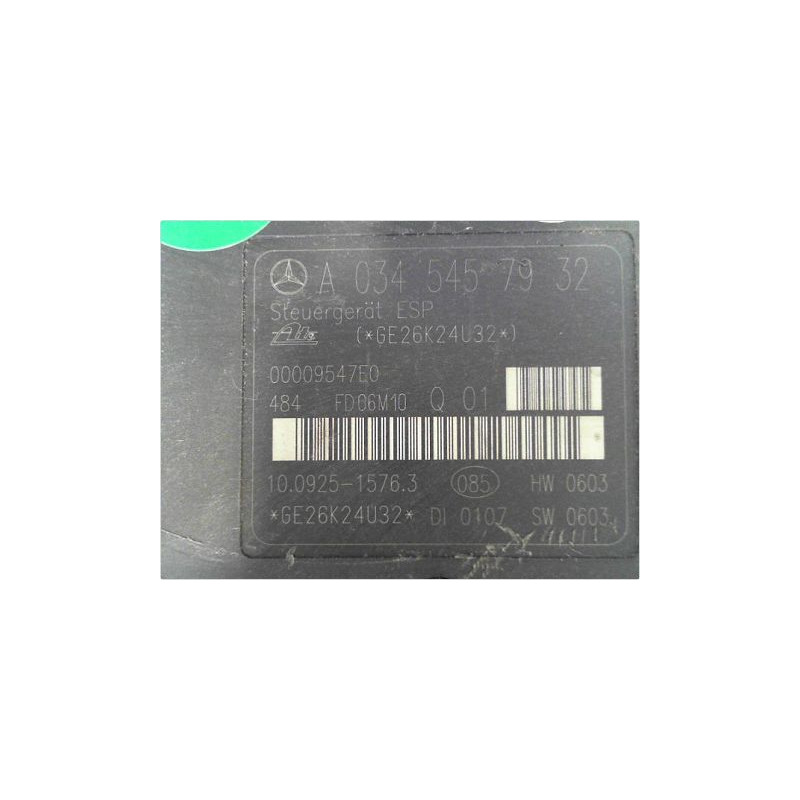 UNITE HYDRAULIQUE ABS MERCEDES CLASSE C BREAK 04-07