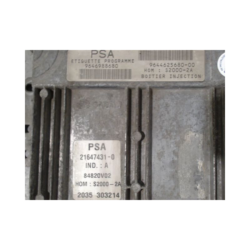 CALCULATEUR MOTEUR PEUGEOT 206