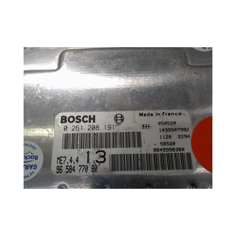 CALCULATEUR MOTEUR PEUGEOT 1007