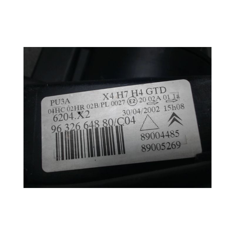 PHARE GAUCHE CITROEN C5