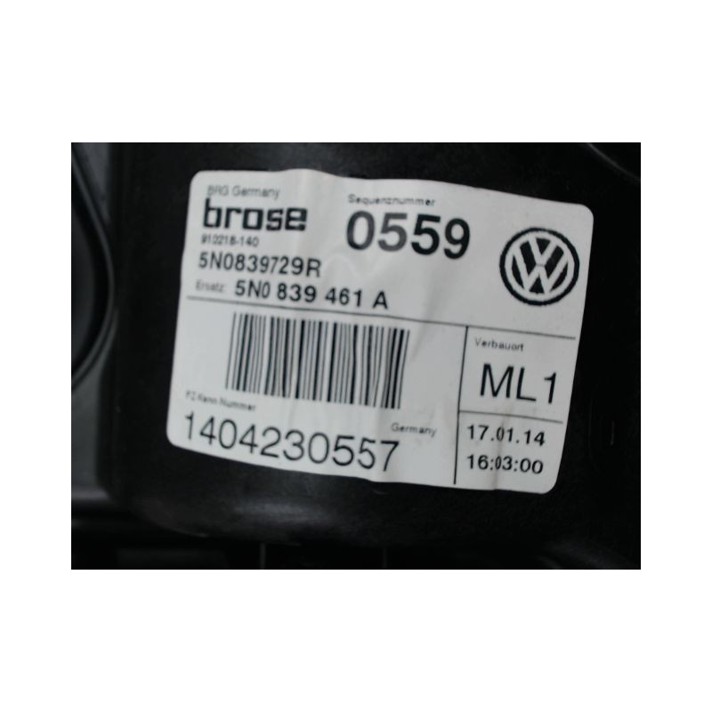 MECANISME LEVE-GLACE ARRIERE GAUCHE VOLKSWAGEN TIGUAN