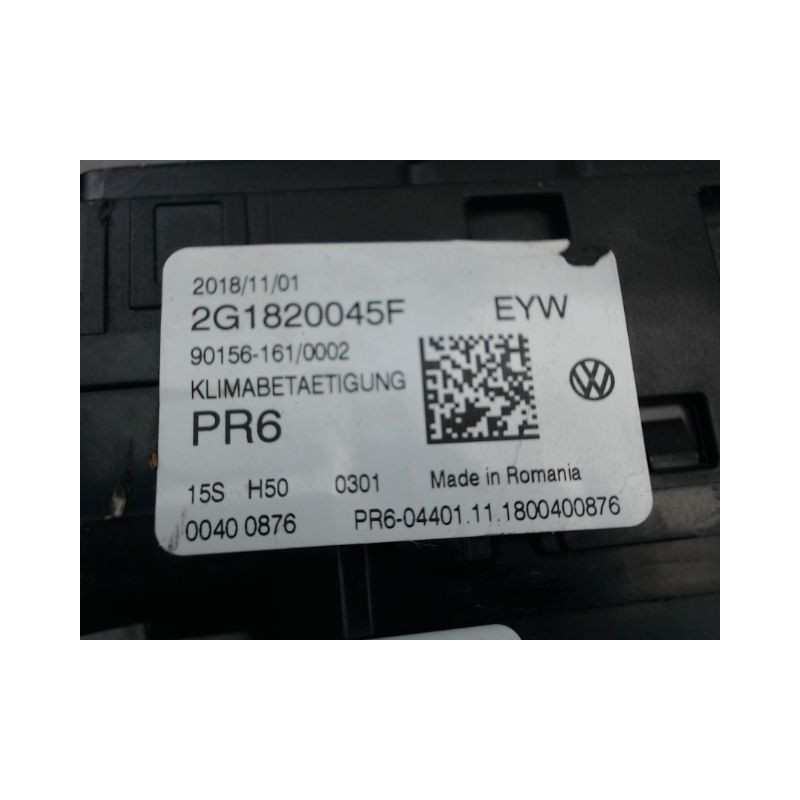 COMMANDE DE CHAUFFAGE VOLKSWAGEN POLO