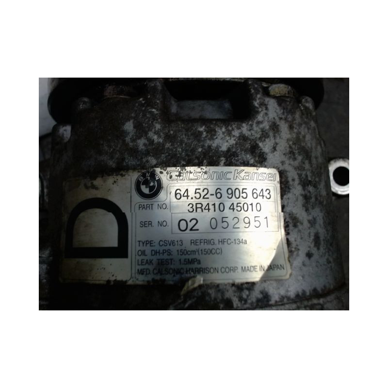 COMPRESSEUR AIR CONDITIONNE BMW SERIE 3 COMPACT (E46) 2001-