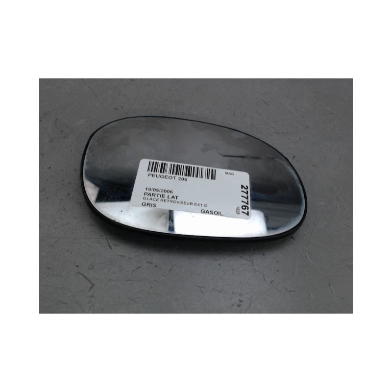 GLACE RETROVISEUR EXT D PEUGEOT 206