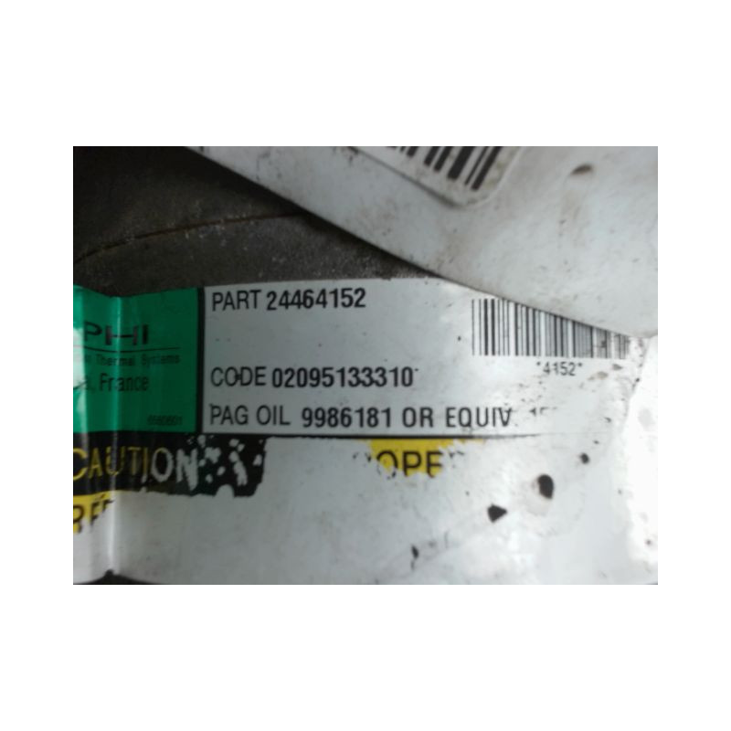 COMPRESSEUR AIR CONDITIONNE OPEL ZAFIRA