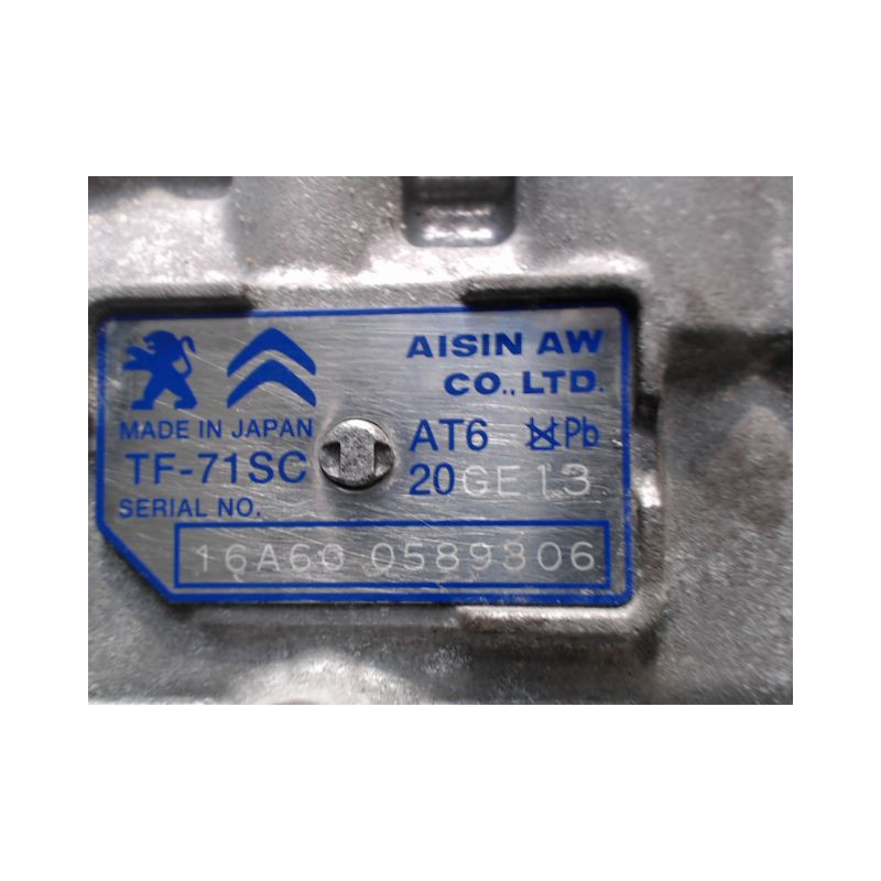 BOITE A VITESSE AUTOMATIQUE PEUGEOT 308 2011- 1.2 THP 130