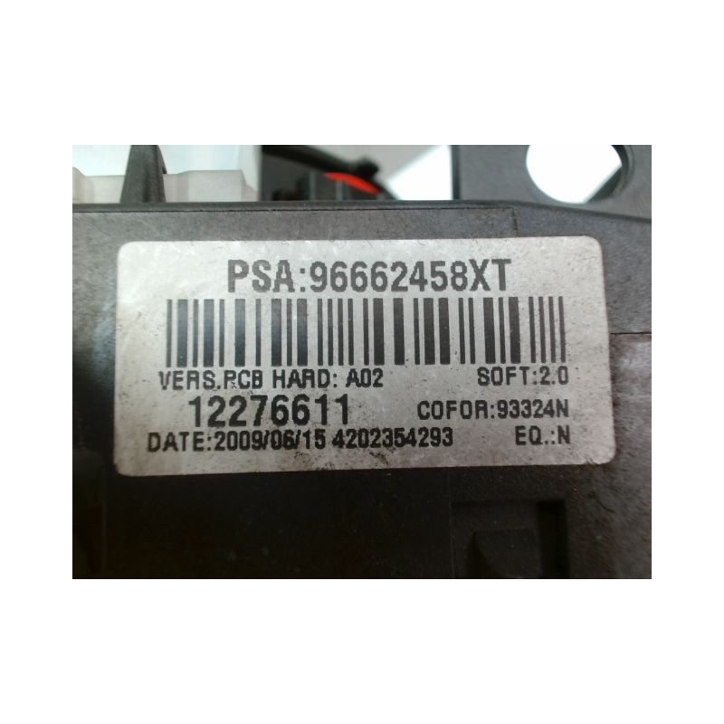 BLOC COMMODOS PEUGEOT PARTNER FG II Phase 1 (B9) 2008-2012
