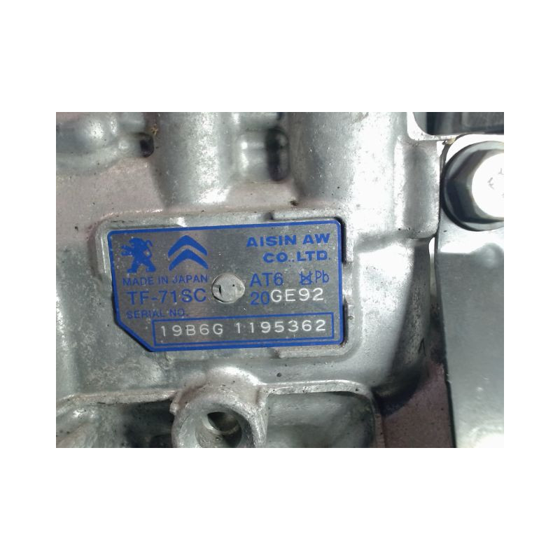 BOITE A VITESSE AUTOMATIQUE PEUGEOT 208 1.2 THP 110
