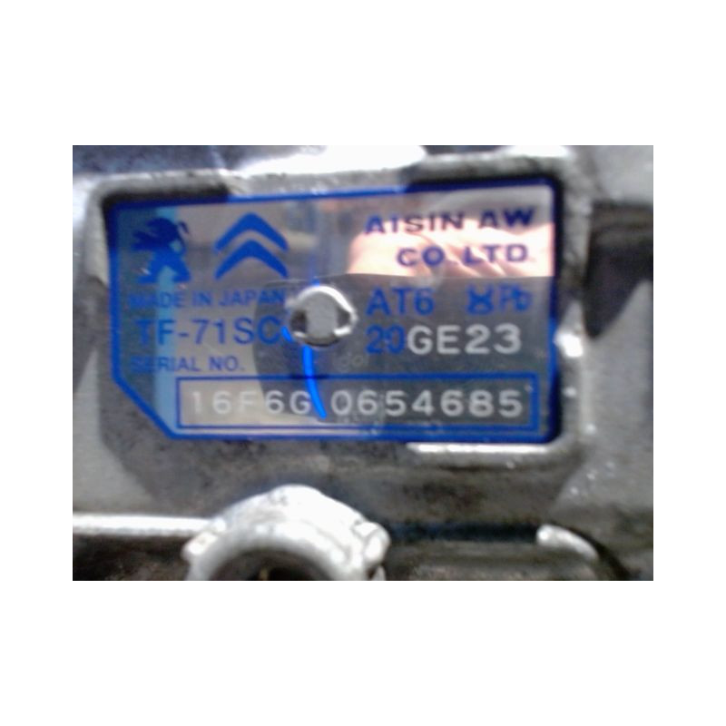BOITE A VITESSE AUTOMATIQUE CITROEN C4 PICASSO 1.6 BlueHDi 120