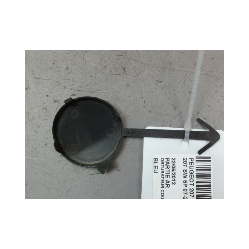 OBTURATEUR COUVRE CROCHET DE BOUCLIER AR PEUGEOT 207 SW 2007-2013