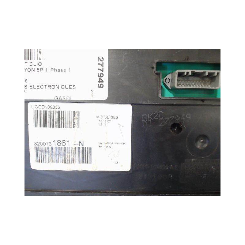 COMPTEUR RENAULT CLIO III Phase 1 2005-2009