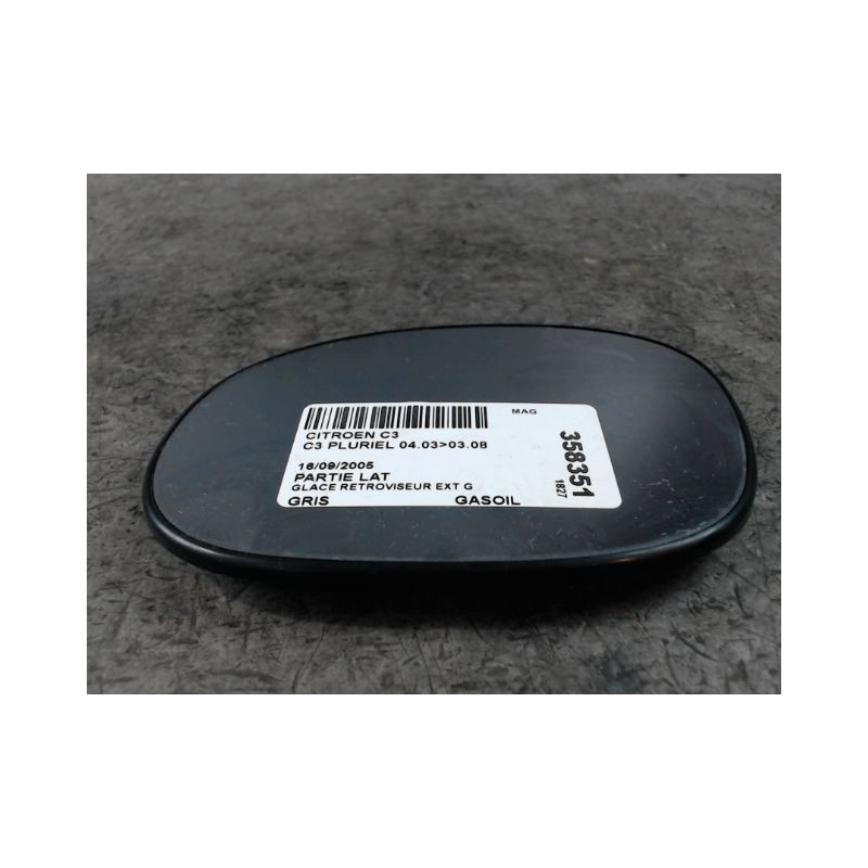 GLACE RETROVISEUR EXT G CITROEN C3 PLURIEL 03-08