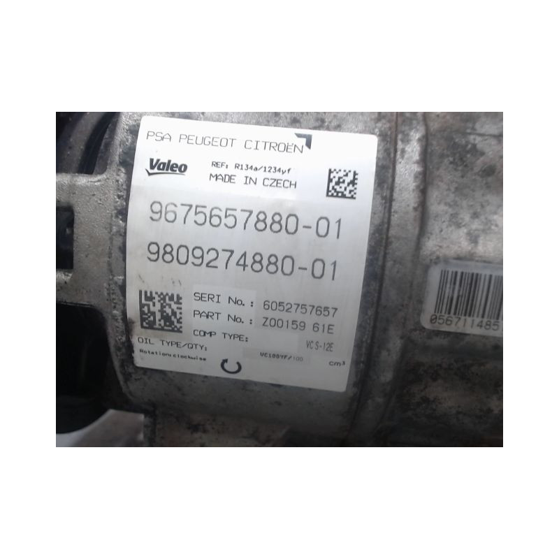 COMPRESSEUR AIR CONDITIONNE PEUGEOT 308