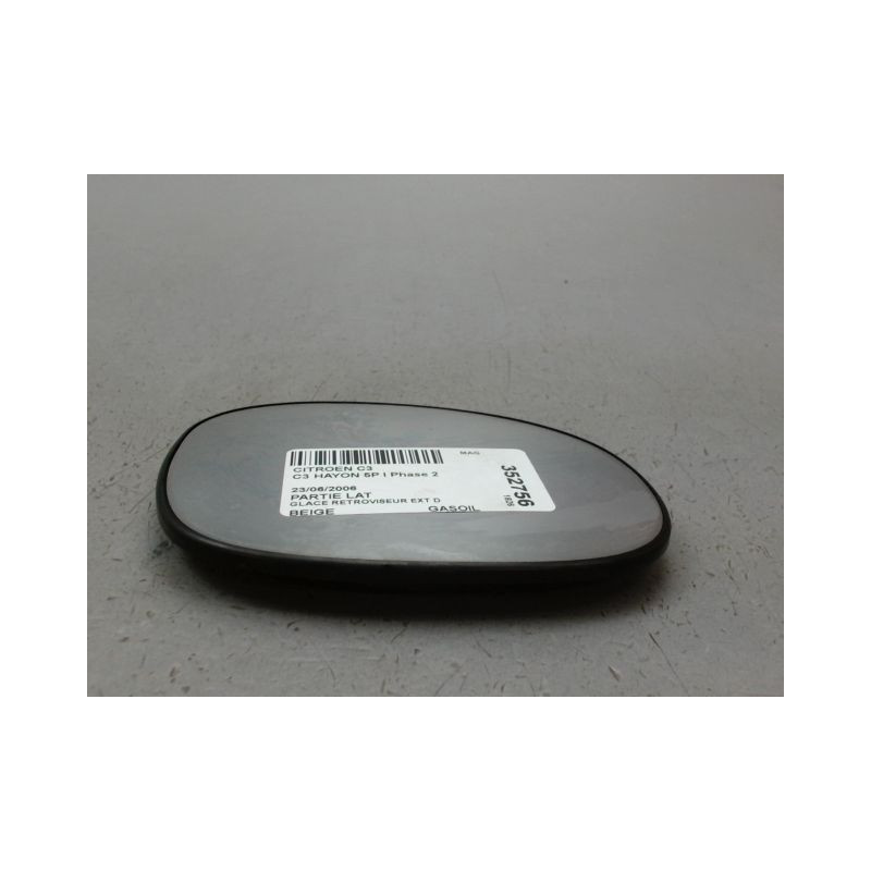 GLACE RETROVISEUR EXT D CITROEN C3 I Phase 2 2005-2010