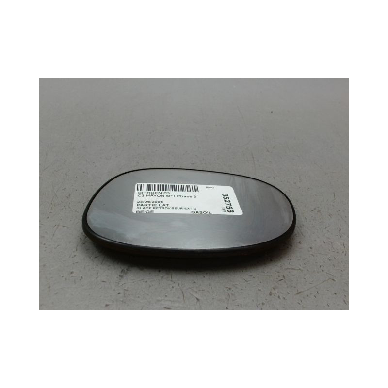 GLACE RETROVISEUR EXT G CITROEN C3 I Phase 2 2005-2010