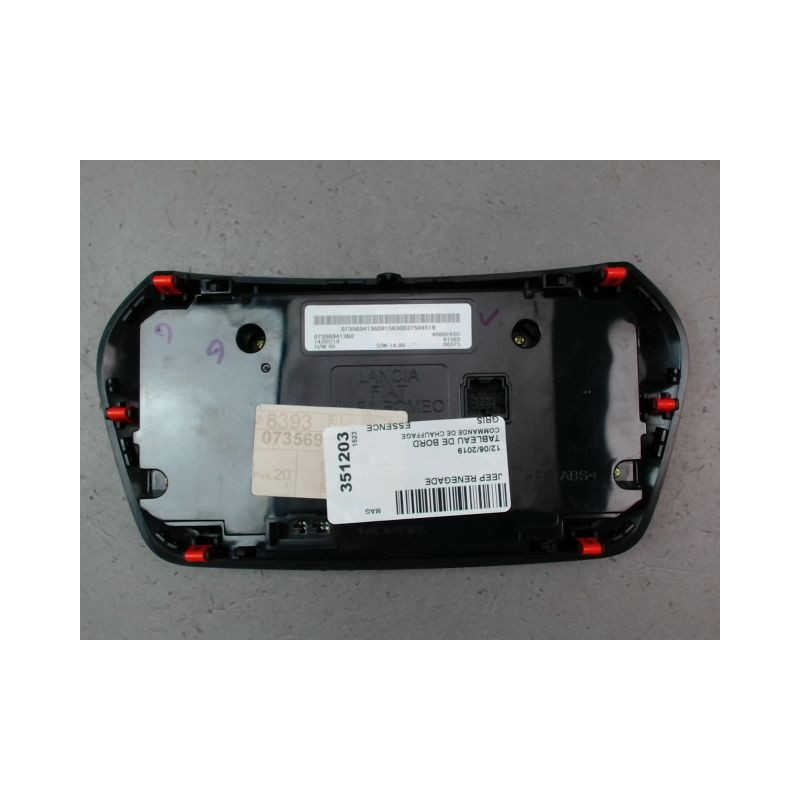 COMMANDE DE CHAUFFAGE JEEP RENEGADE