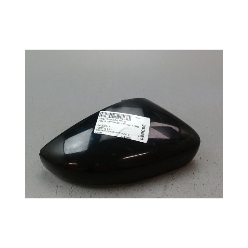 CARENAGE RETROVISEUR EXTERIEUR DROIT VOLKSWAGEN POLO V Phase 1 (6R) 2009-2014