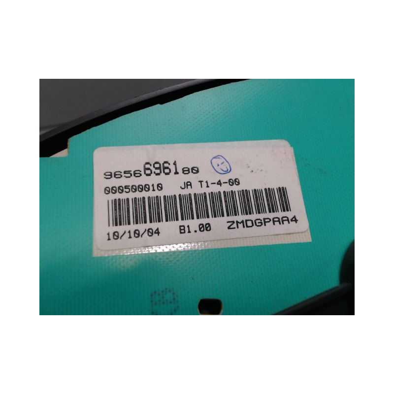 BLOC COMPTEURS PEUGEOT 206