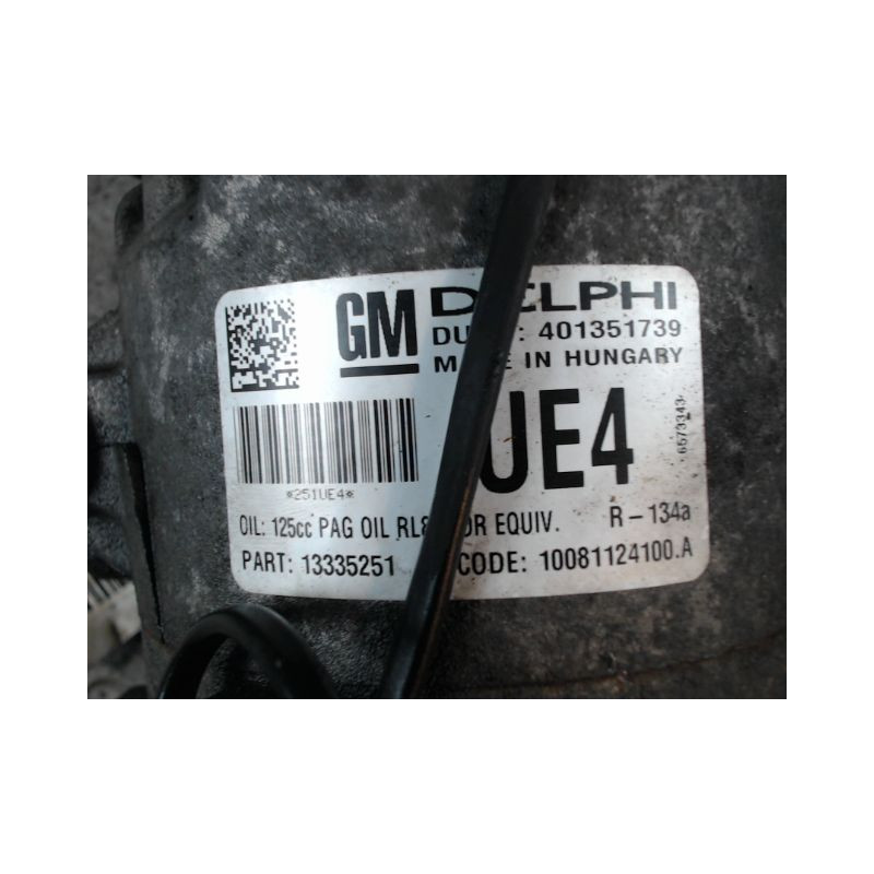 COMPRESSEUR AIR CONDITIONNE OPEL MERIVA 2006-