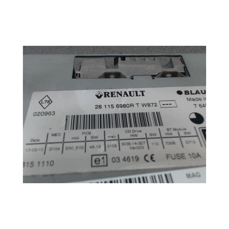 AUTORADIO RENAULT LAGUNA