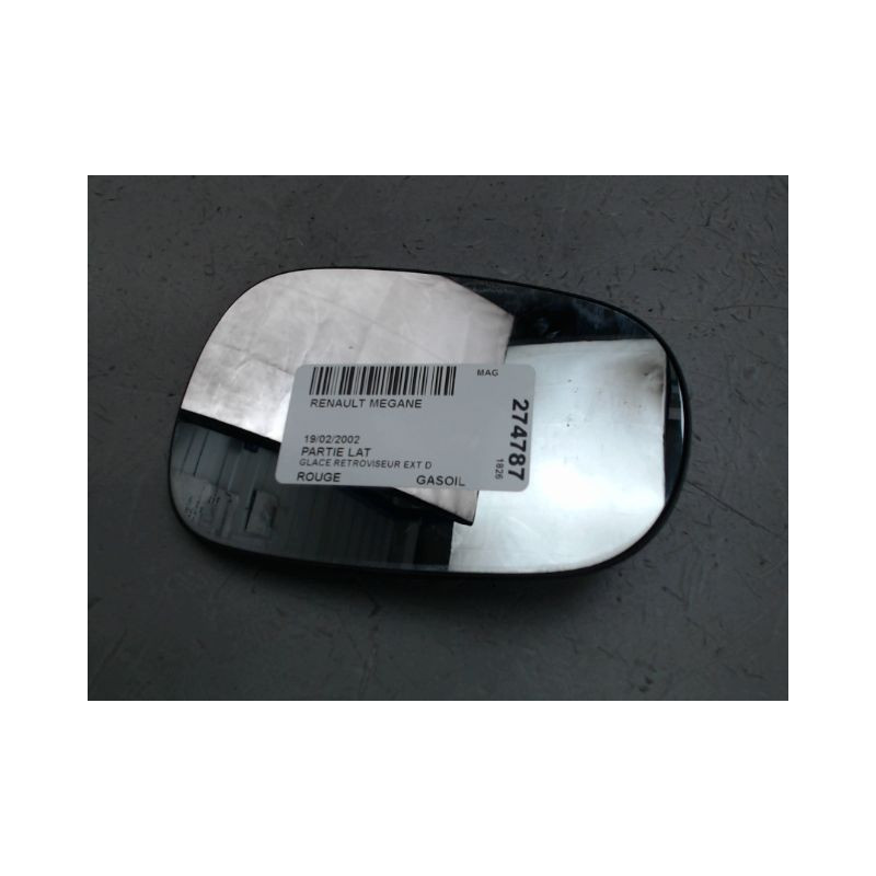 GLACE RETROVISEUR EXT D RENAULT MEGANE