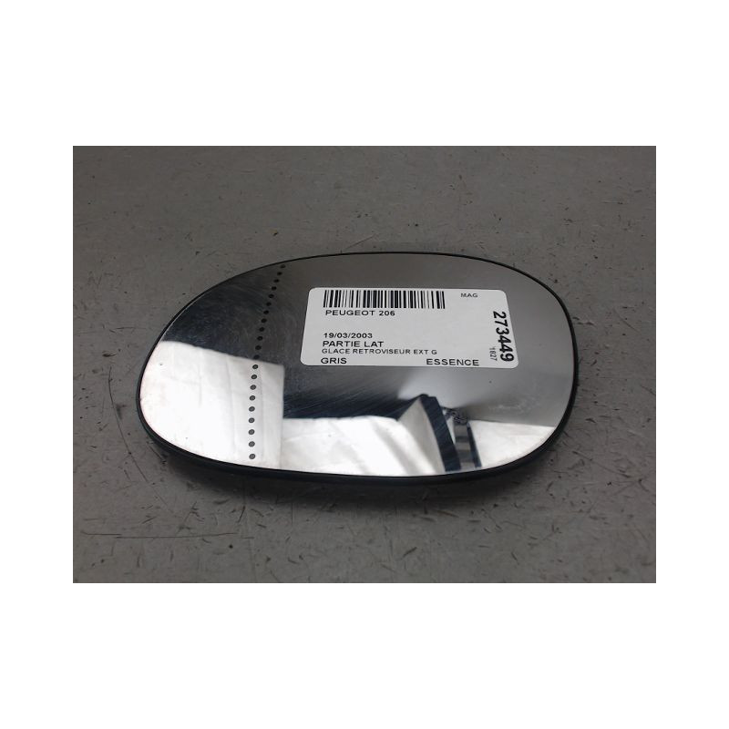 GLACE RETROVISEUR EXT G PEUGEOT 206