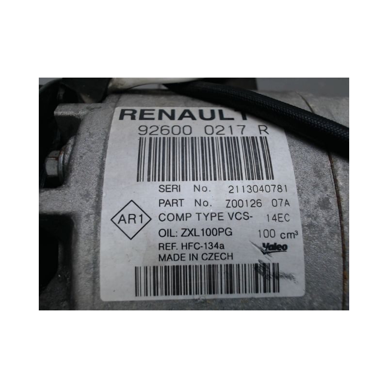 COMPRESSEUR AIR CONDITIONNE RENAULT CLIO