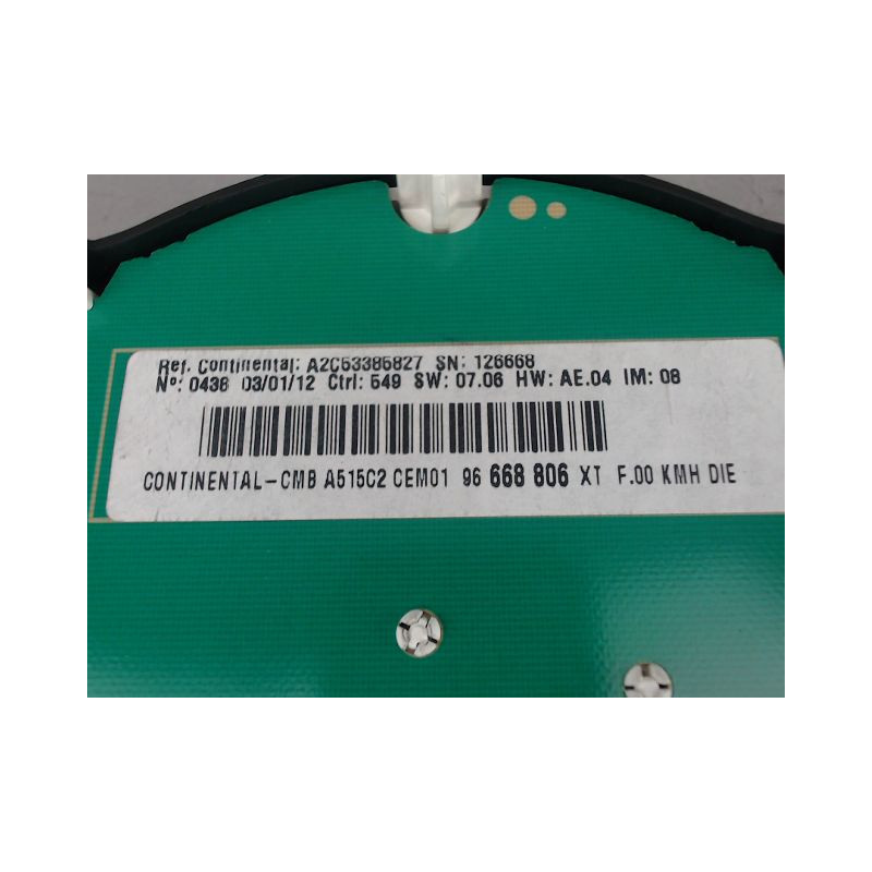 BLOC COMPTEURS CITROEN C3