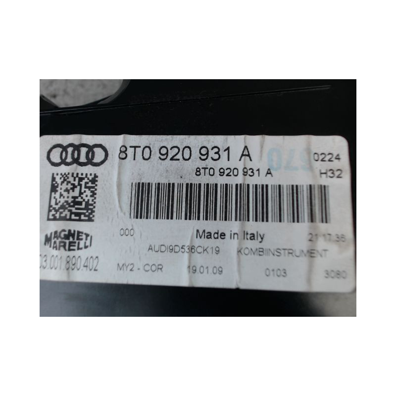 BLOC COMPTEURS AUDI A5