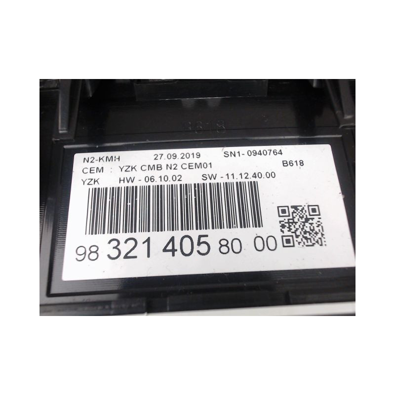 BLOC COMPTEURS CITROEN C3