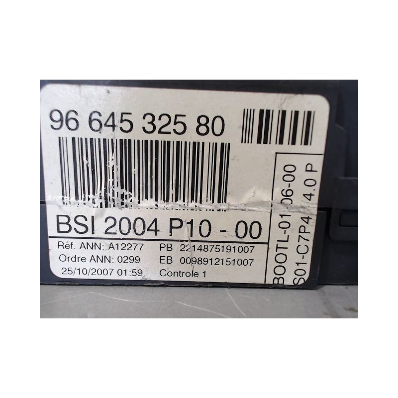 BOITIER GESTION HABITACLE CITROEN C3 1.4 HDI 70
