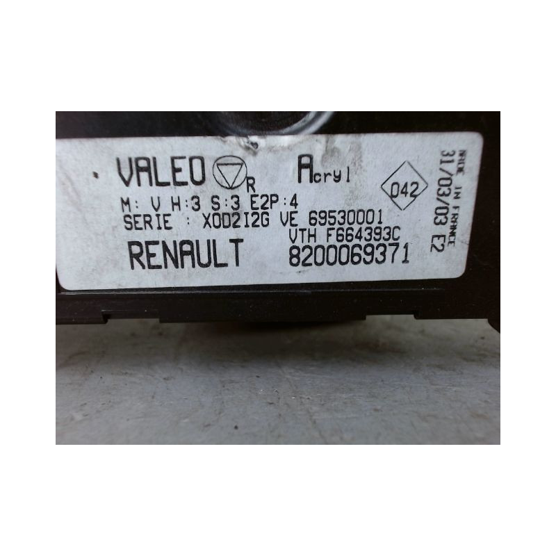 COMMANDE DE CHAUFFAGE RENAULT CLIO