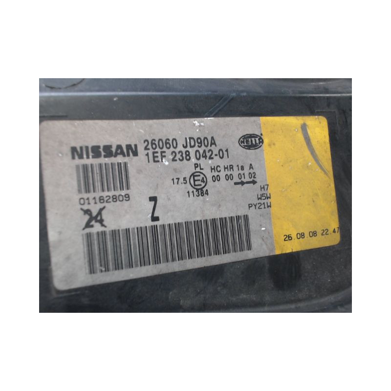 PHARE GAUCHE NISSAN QASHQAI