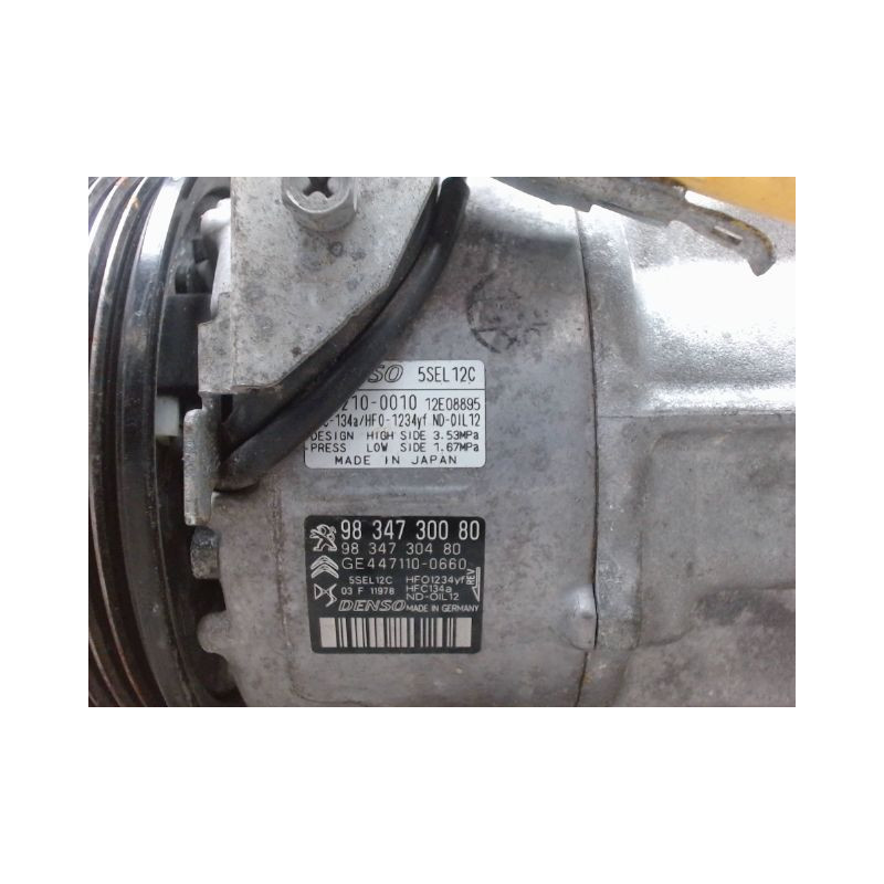COMPRESSEUR AIR CONDITIONNE CITROEN C4