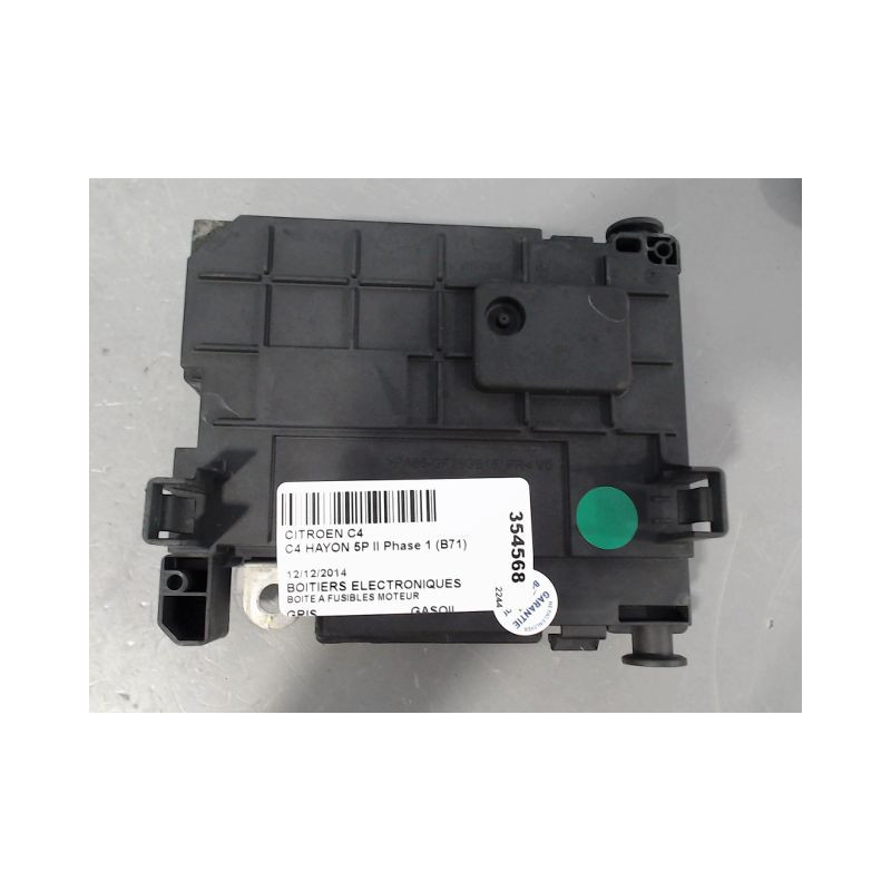 BOITE A FUSIBLES CITROEN C4 II Phase 1 (B71) 2010-2015