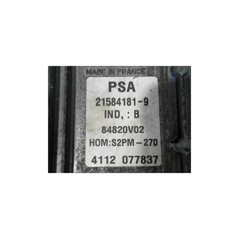 CALCULATEUR MOTEUR CITROEN XSARA PICASSO 99-10