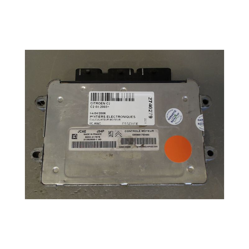 CALCULATEUR MOTEUR CITROEN C2 2003-