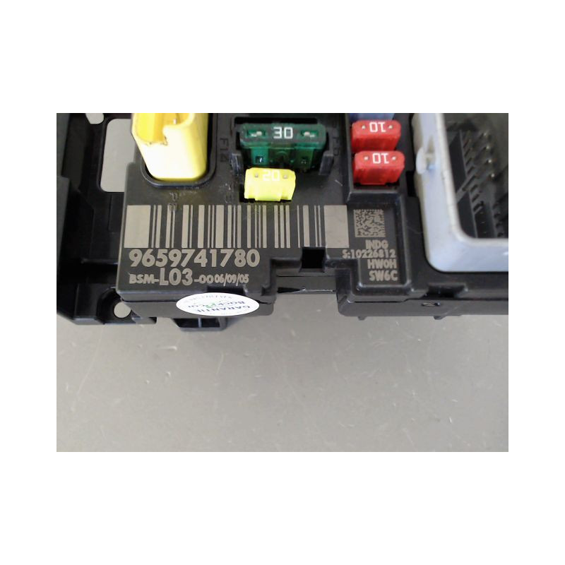 BOITE A FUSIBLES CITROEN C3 I Phase 2 2005-2010