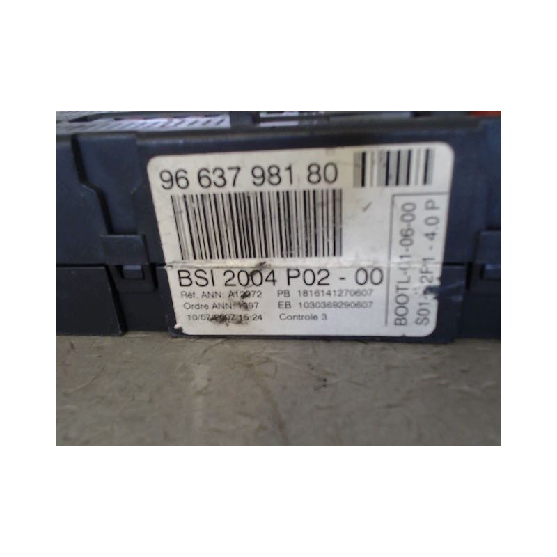 BOITIER GESTION HABITACLE PEUGEOT 308 2007-
