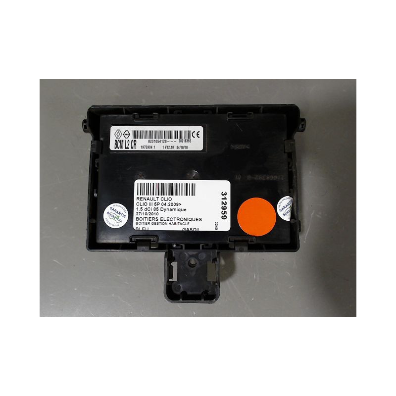BOITIER GESTION HABITACLE RENAULT CLIO III 2009-