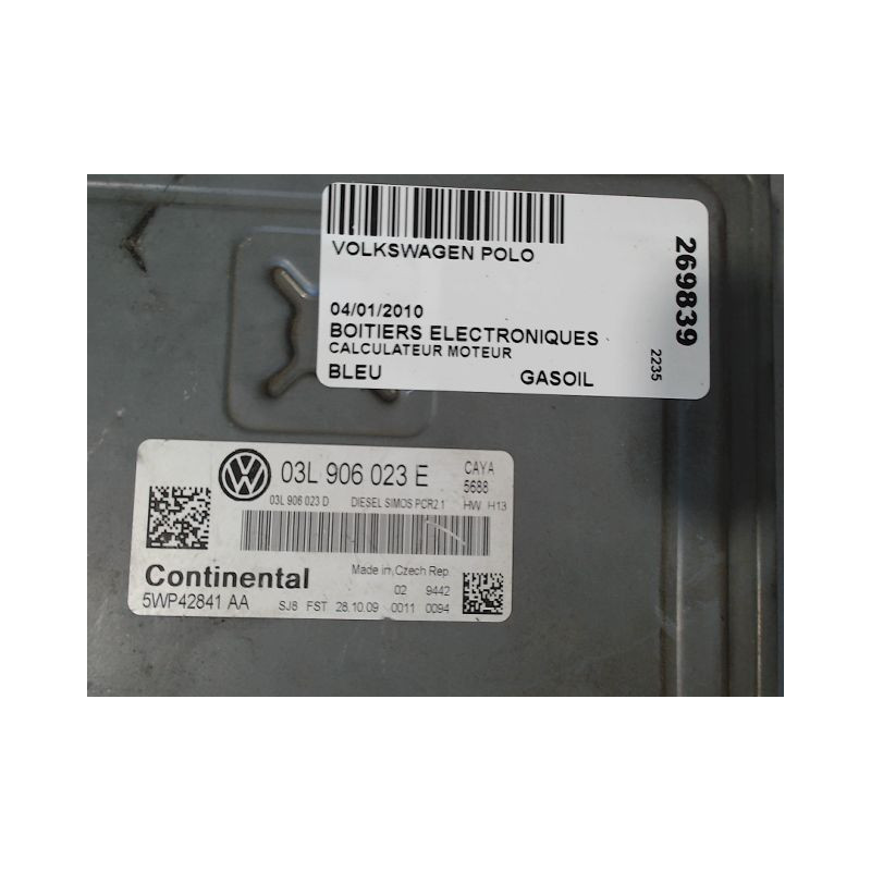 CALCULATEUR MOTEUR VOLKSWAGEN POLO