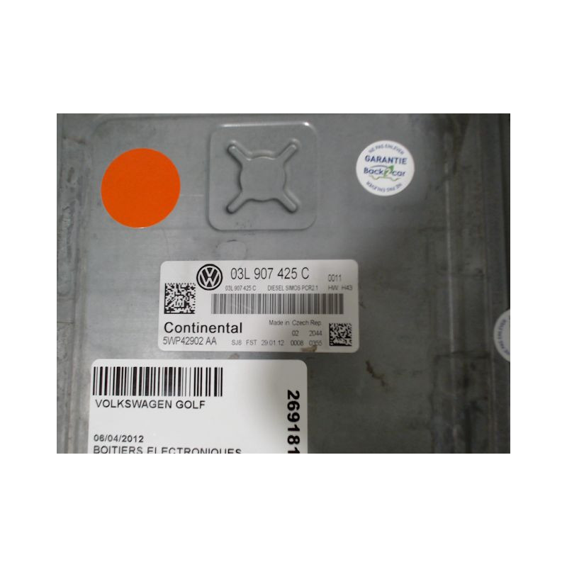 CALCULATEUR MOTEUR VOLKSWAGEN GOLF