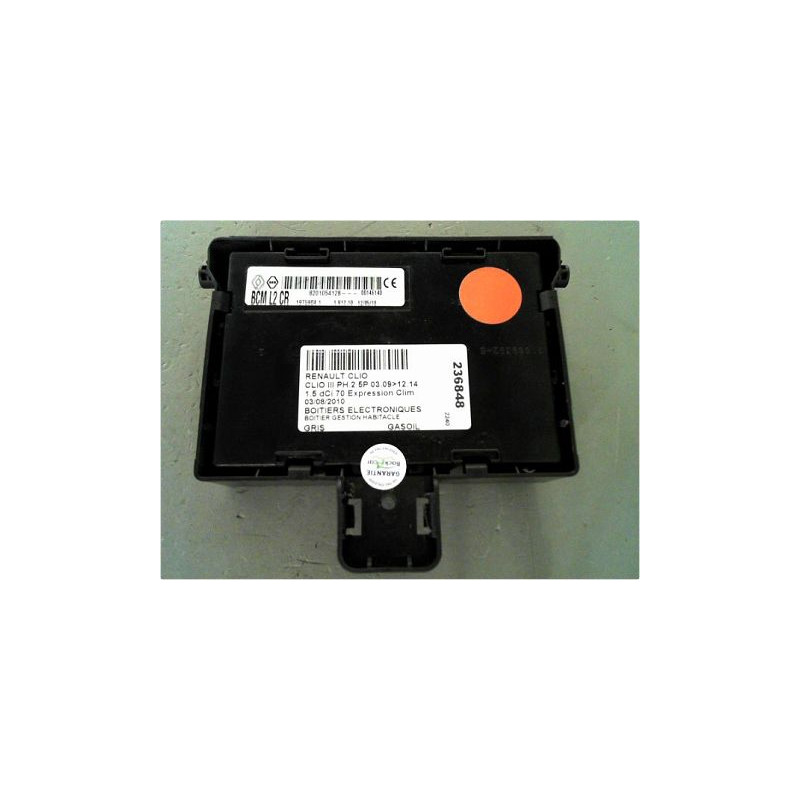 BOITIER GESTION HABITACLE RENAULT CLIO III PH.2 09-14