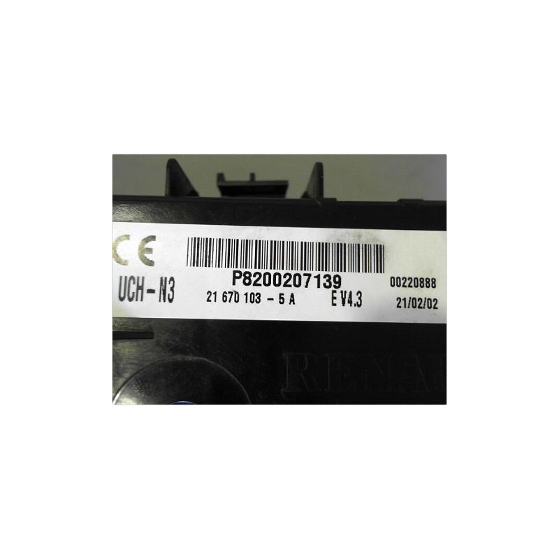 BOITIER GESTION HABITACLE RENAULT CLIO II PH.2 01-06